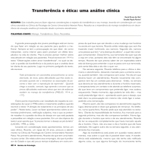 Transferência e ética: uma análise clínica