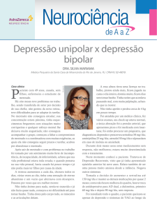 Depressão unipolar x depressão bipolar