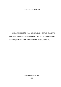 Caracterização da associação entre Diabetes Mellitus e hipertensão