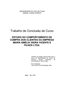 Trabalho de Conclusão de Curso