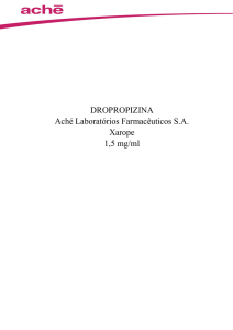 DROPROPIZINA Aché Laboratórios Farmacêuticos S.A. Xarope 1,5