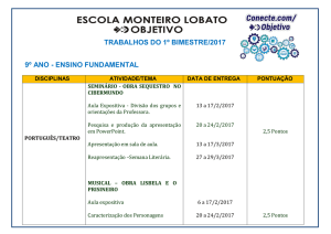 ensino fundamental - Escola Monteiro Lobato