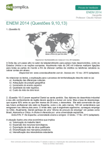 ENEM 2014 (Questões 9,10,13)