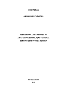 Reenamorar a vida atrav&eacute;s da Arteterapia:estimula&ccedil;&atilde;o