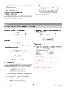 Exercícios - Física SP