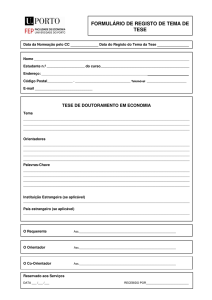 formulário de registo de tema de tese