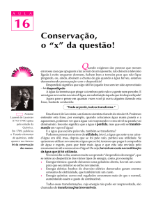 16. Conservação, o "x" da questão