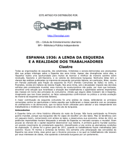 ESPANHA 1936: A LENDA DA ESQUERDA E A REALIDADE DOS