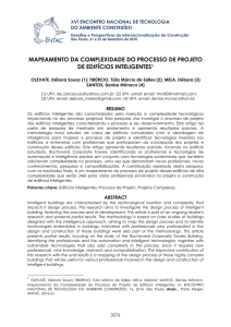 mapeamento da complexidade do processo de projeto de