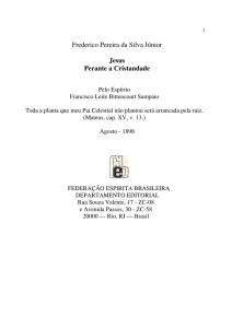 Frederico Pereira da Silva Júnior Jesus Perante a Cristandade