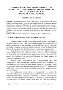 174 utilização de um plano estratégico de marketing