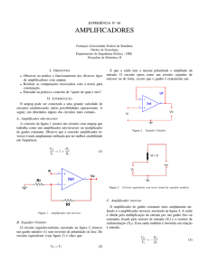 amplificadores - Laboratórios de Engenharia Elétrica