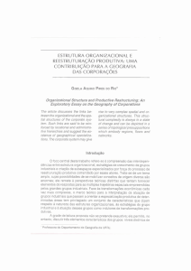 UMA CONTRIBUiÇÃO PARA A GEOGRAFIA DAS CORPORAÇÕES