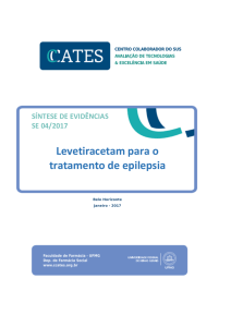 Levetiracetam para o tratamento de epilepsia