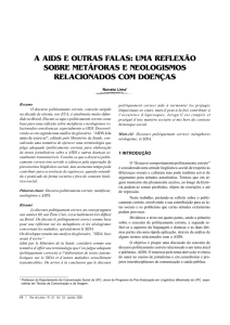 a aids e outras falas: uma reflexão sobre metáforas e neologismos