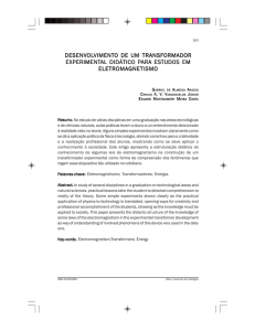 Desenvolvimento de um Transformador Experimental Didático para