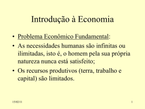 Introdução à Economia, Problema Econômico Fundamental