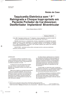 Taquicardia Eletrônica sem “ P ” Retrógrada e Choque