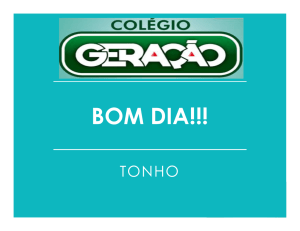 BOM DIA!!!