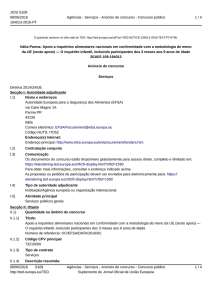 It&aacute;lia-Parma: Apoio a inqu&eacute;ritos alimentares nacionais