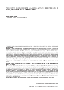 perspectiva da emancipação na américa latina e desafios