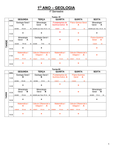 1o ano – geologia