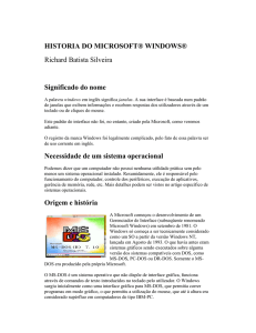 historia do microsoft® windows