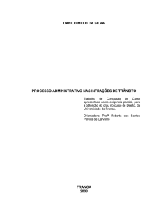 Processo administrativo nas infrações de trânsito