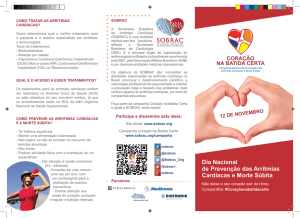 Folder 2014 - Sociedade Brasileira de Arritmias Cardíacas