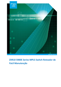 ZXR10 5900E Series MPLS Switch Roteador de Fácil