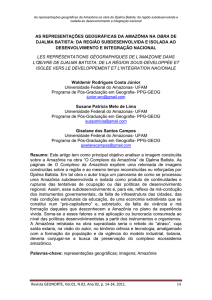 as representações geográficas da amazônia na obra de djalma batista
