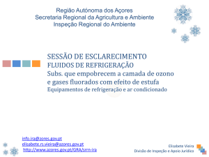 Sessão Esclarecimento Fluidos de Refrigeração