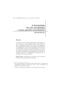 A Antropologia dos não antropólogos e outras questões etnocêntricas