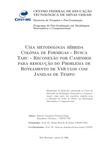 Uma metodologia híbrida Colônia de Formigas