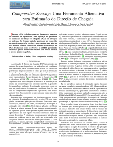 Compressive Sensing: Uma Ferramenta Alternativa - SIGE