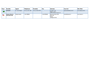 Pays Société Agent Téléphone Portable Fax Adresse