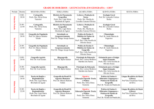 grade de horários – licenciatura em geografia – 1/2017