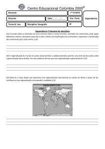 8 ano - 1 trimestre 2017 - Centro Educacional Columbia 2000