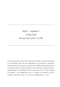MA11 - Unidade 3 A Reta Real Semana de 11/04 a 17/04