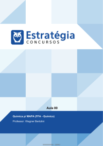 Química p/ MAPA (FFA - Químico)