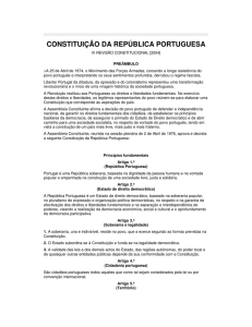 CONSTITUIÇÃO DA REPÚBLICA PORTUGUESA