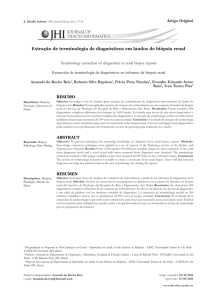 Extração de terminologia de diagnósticos em laudos de biópsia renal