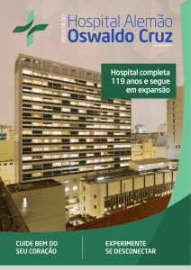 Hospital completa 119 anos e segue em expansão