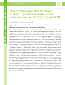 Estudo da estruturação genética das espécies de mangue