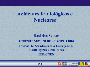 Acidentes Radiologicos e Nucleares - 2009