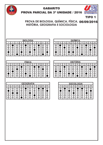 GABARITO DA PP 3ª UNID.