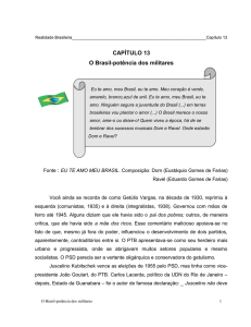 CAPÍTULO XIII: O Brasil-Potência dos militares