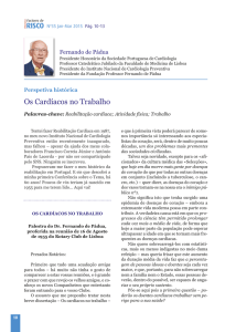 Os cardíacos no Trabalho - Sociedade Portuguesa de Cardiologia