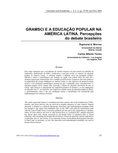 Gramsci e a educação popular na América Latina