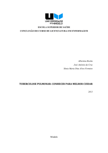 Rocha, Cruz e Fermino 2013. TUBERCULOSE PULMONAR